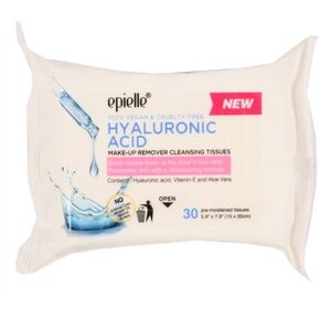 KOREAN BEAUTY Epielle Hyaluronic Acid Make-Up Removing Cleansing Tissues | 30ct